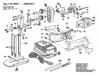 Bosch 0 601 928 027 Gsg 9,6 V Cordless Foam Saw 9.6 V / Eu Spare Parts